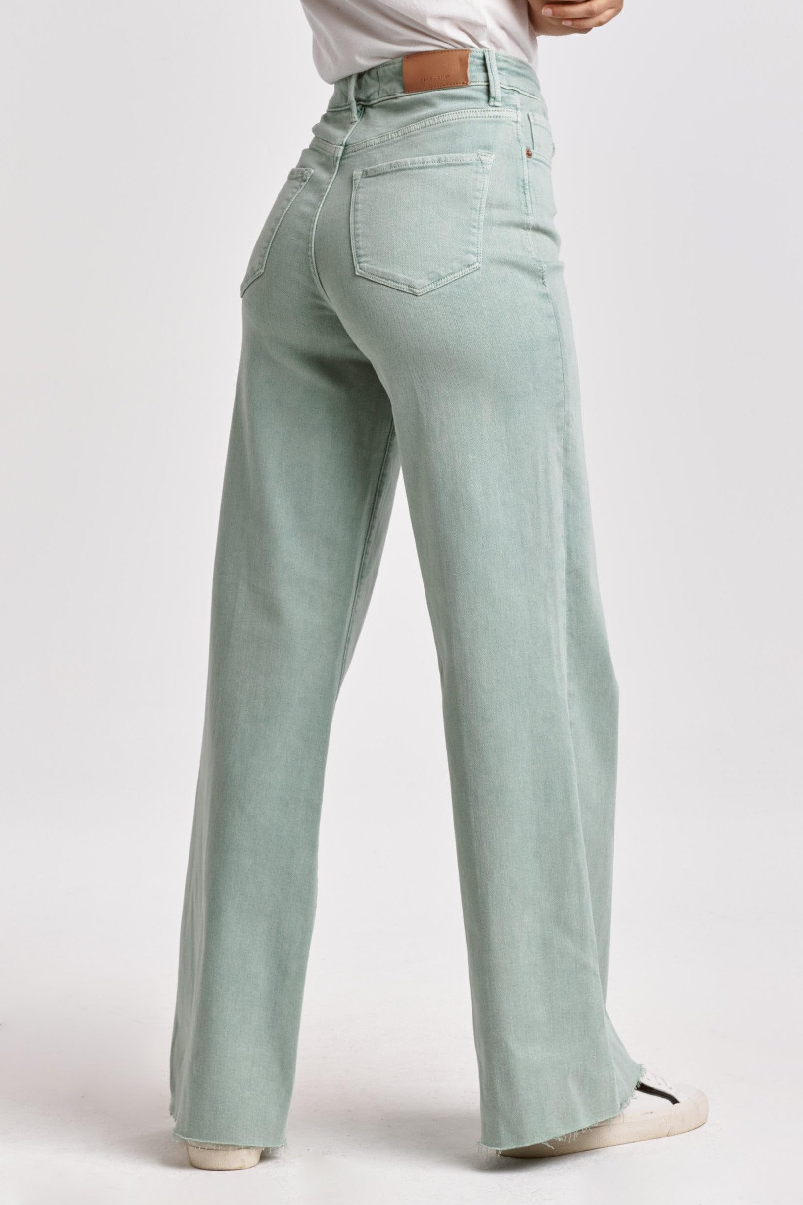 DEAR JOHN Fiona Women's High Rise Wide Leg Jeans - Comfortable Stretch Denim Pants for Casual Wear, Office & Weekend Outfits