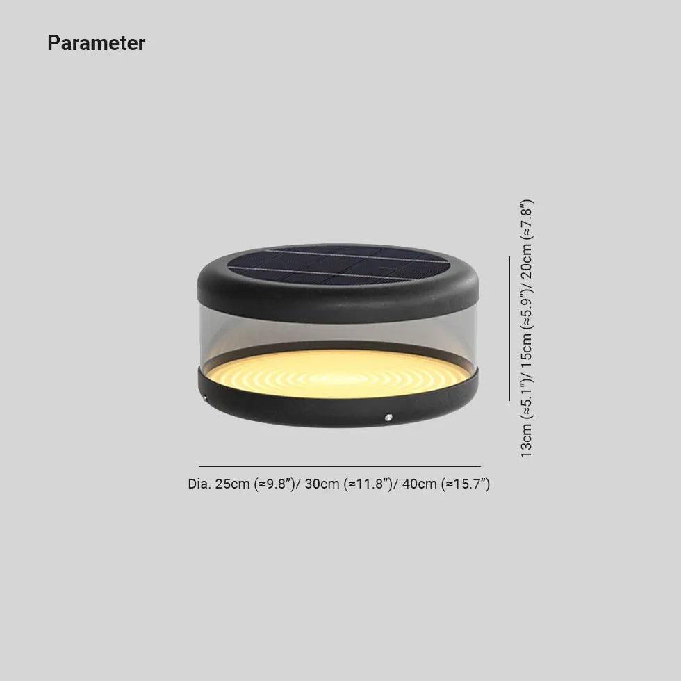 Clear Glass Semi-Cylindrical Outdoor Pillar Lights - Waterproof Garden Pathway Lighting for Patio, Walkway, and Landscape Decoration