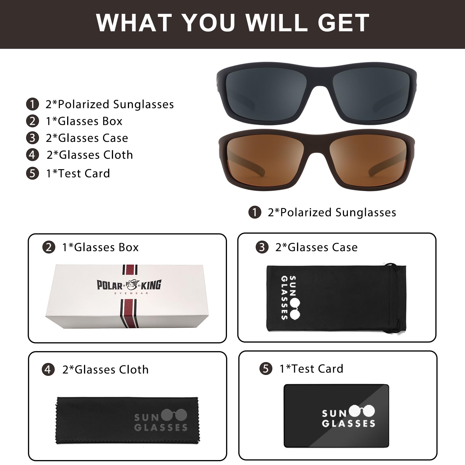 Polarized Sport Sunglasses for Men - Matte Finish UV400 Protection, Mirror Lens, Lightweight & Durable - Perfect for Running, Cycling, Fishing & Outdoor Activities