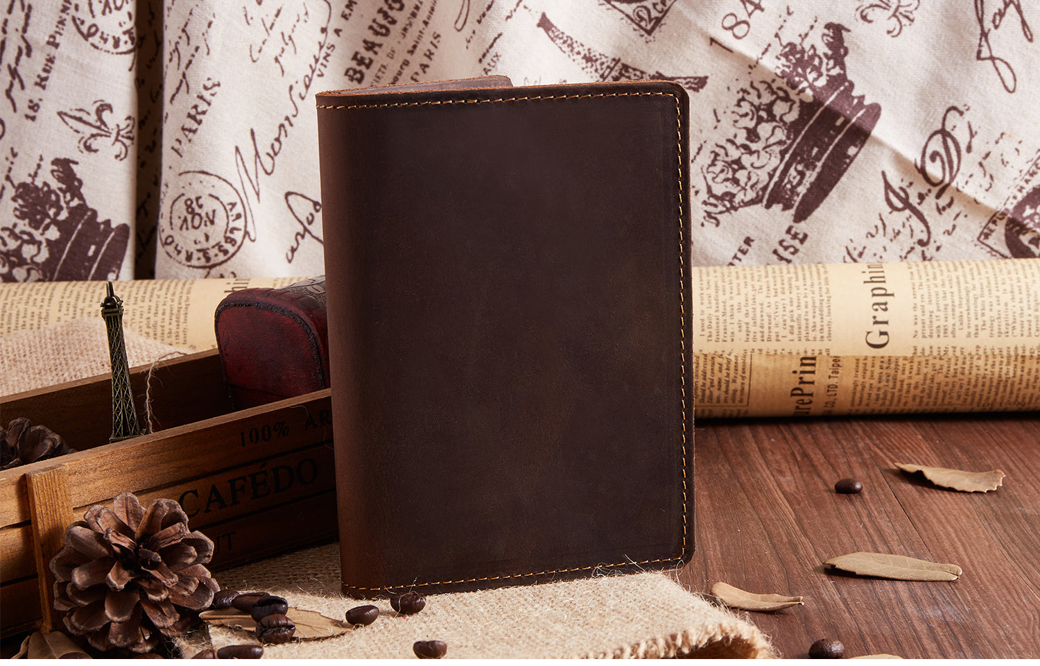 Premium Unisex Dual Fold Passport Holder - RFID Blocking Travel Wallet for Men & Women - Perfect for International Flights, Business Trips & Vacations