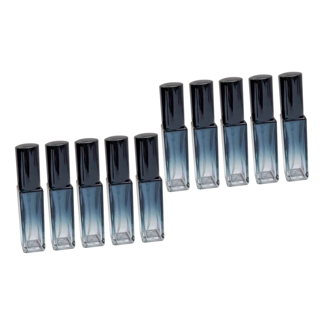 DOITOOL 10-Pack Glass Perfume Bottles with Sprayer - 5ml Mini Travel Perfume Containers, Refillable Lotion Dispenser for Cosmetics, Essential Oils & Sample Storage - Perfect for Airplane Carry-on, Gym Bag & Purse Organization