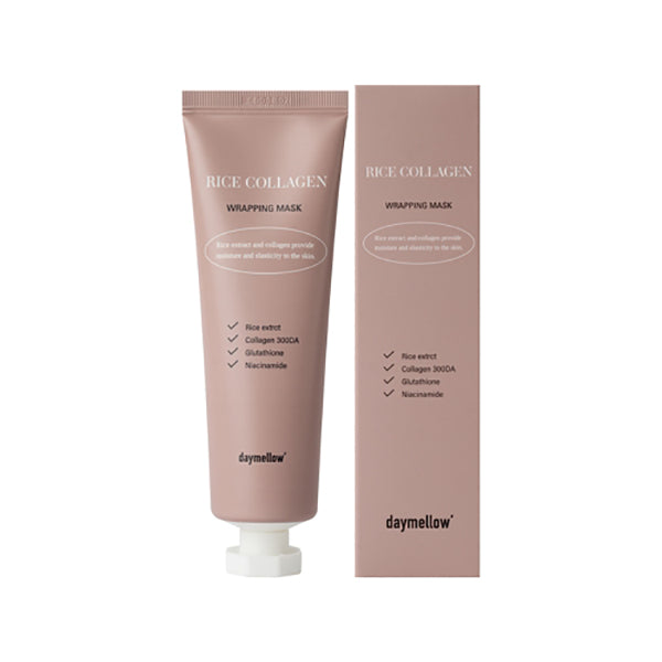 Daymellow Rice Collagen Wrapping Mask 70g - Korean Skincare for Hydration & Anti-Aging - Perfect for Spa Night & Self-Care Routine