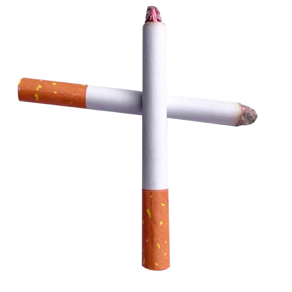 3.25 Inch Realistic Fake Cigarettes (Pack of 6) - Durable Faux Cigs for Themed Parties, Halloween Costumes, Theater Performances & Movie Props - Smoke-Free Alternative for Actors & Cosplay