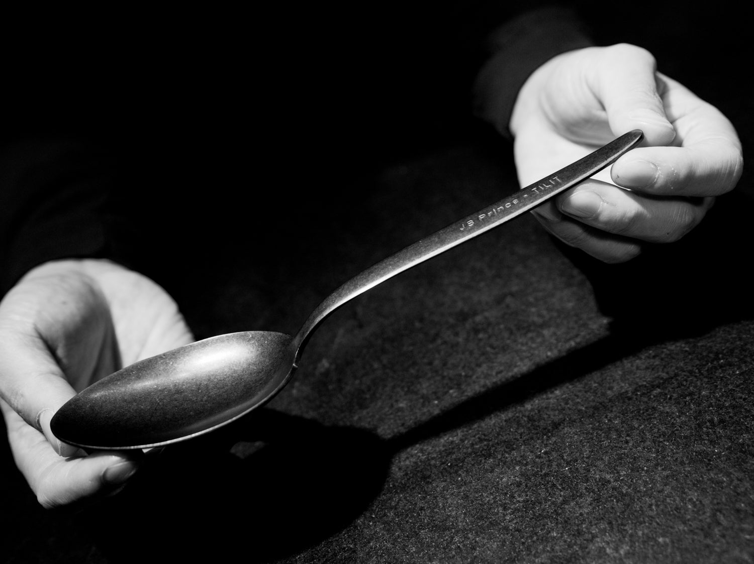 Premium Gray Kunz Spoon - JB Prince x Tilit Edition - Professional Kitchen Tool for Chefs & Home Cooks - Perfect for Sauces, Plating & Cooking
