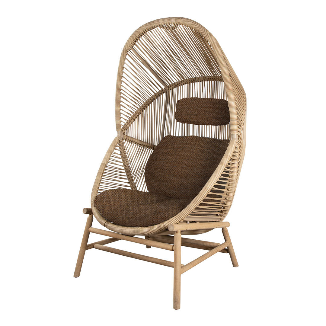 Foersom & Hiort-Lorenzen MDD Hive Chair with Cane Base - Modern Woven Rattan Dining Chair for Kitchen, Restaurant & Outdoor Use