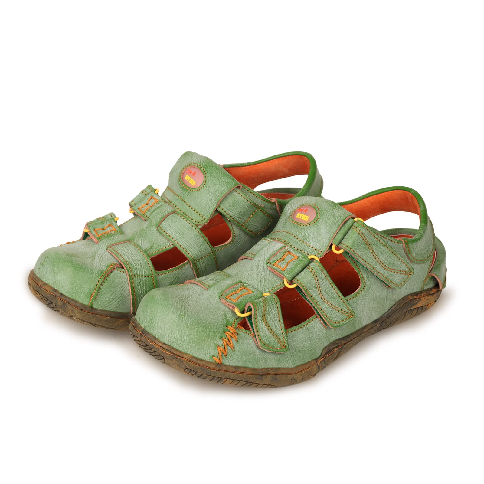 TMA EYES Women's Leather Hiking Sandals - Waterproof Outdoor Sports Shoes with Closed Toe for Trail Walking, Beach & Summer Adventures