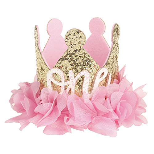 Zoylink Fashion Sequin Letter Birthday Hat Crown Headband for Baby & Kids - Sparkling Party Decoration for Birthdays, Photo Shoots & Special Celebrations