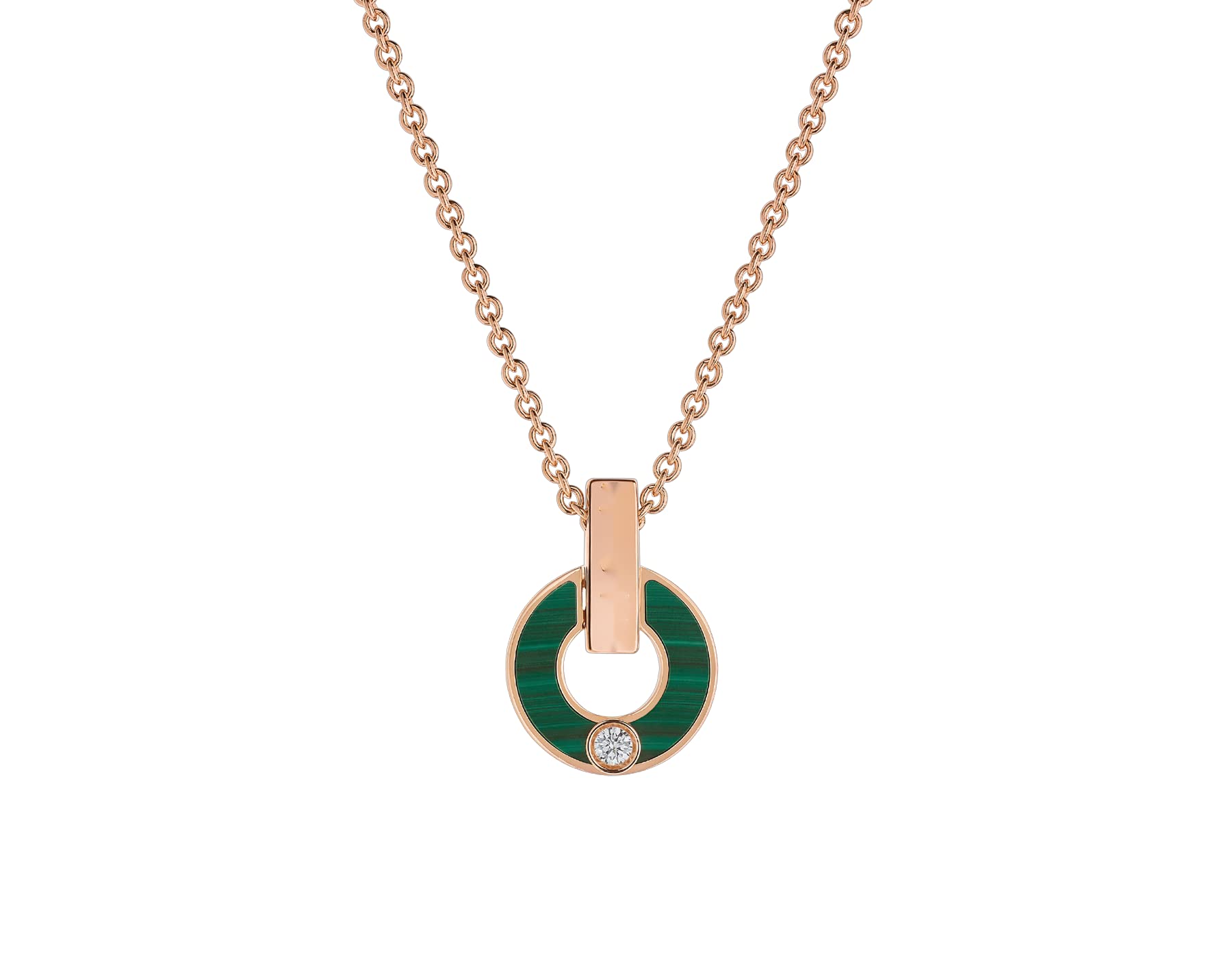 Elegant Rose Gold Plated Circle Pendant Necklace for Women & Teen Girls - Perfect Gift for Daughter, Sister with Diamond Accents | Ideal for Birthday, Anniversary, Valentine's Day & Everyday Wear