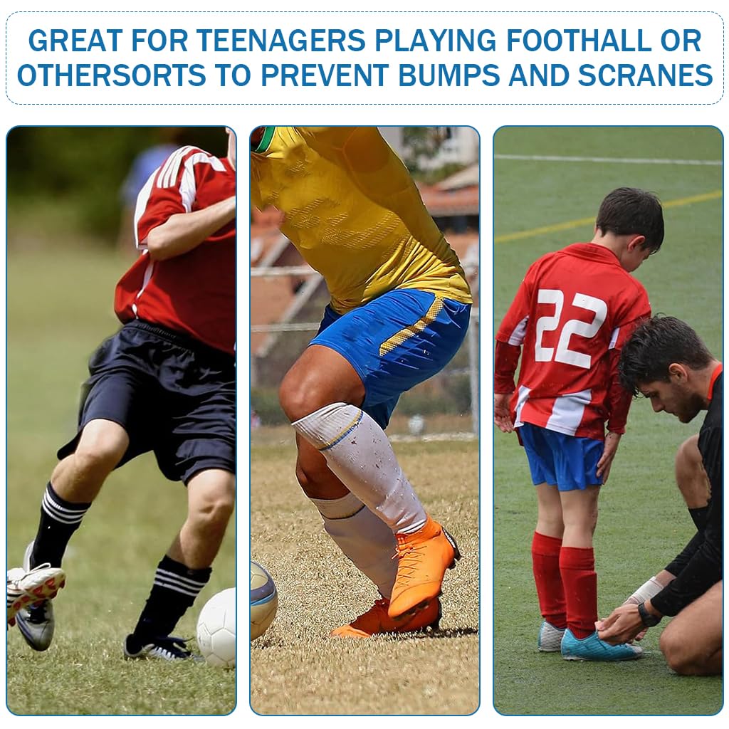 Proberos® Mini Shin Pads - Lightweight & Comfortable Soccer Shin Guards for Kids & Adults - Perfect for Training, Matches & Sports Protection