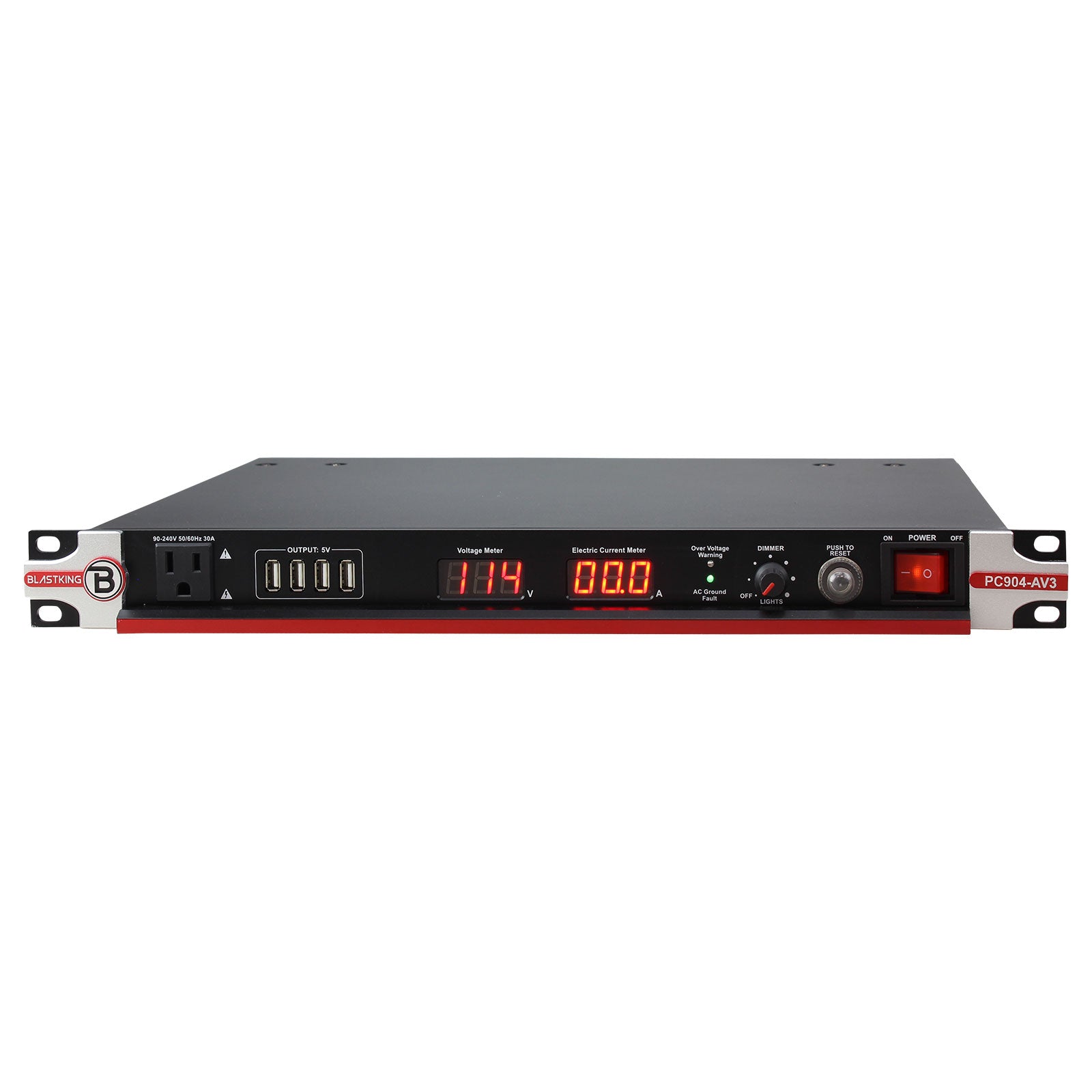 Blastking PC904 AV3 30 Amp Power Conditioner - Premium Surge Protector for Home Theater, Studio & Gaming Setup - Protect Electronics from Voltage Spikes & Electrical Noise