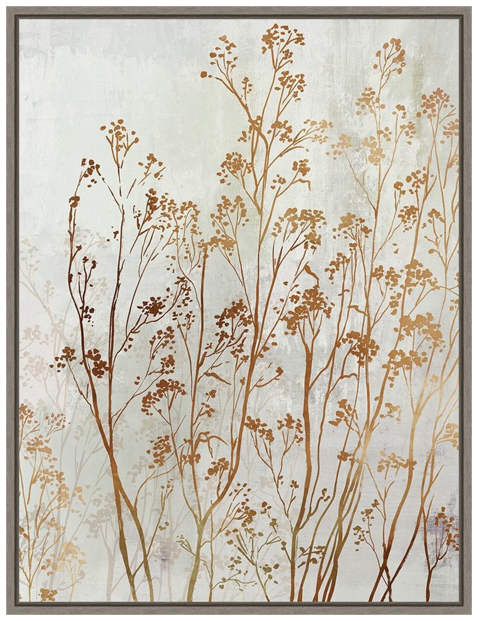 Amanti Art Framed Canvas Wall Art 24x18 - Botanical Bliss II by Asia Jensen, Abstract Floral Painting, Rustic Country Decor for Living Room, Bedroom & Bathroom | Perfect for Home, Office & Gift Giving