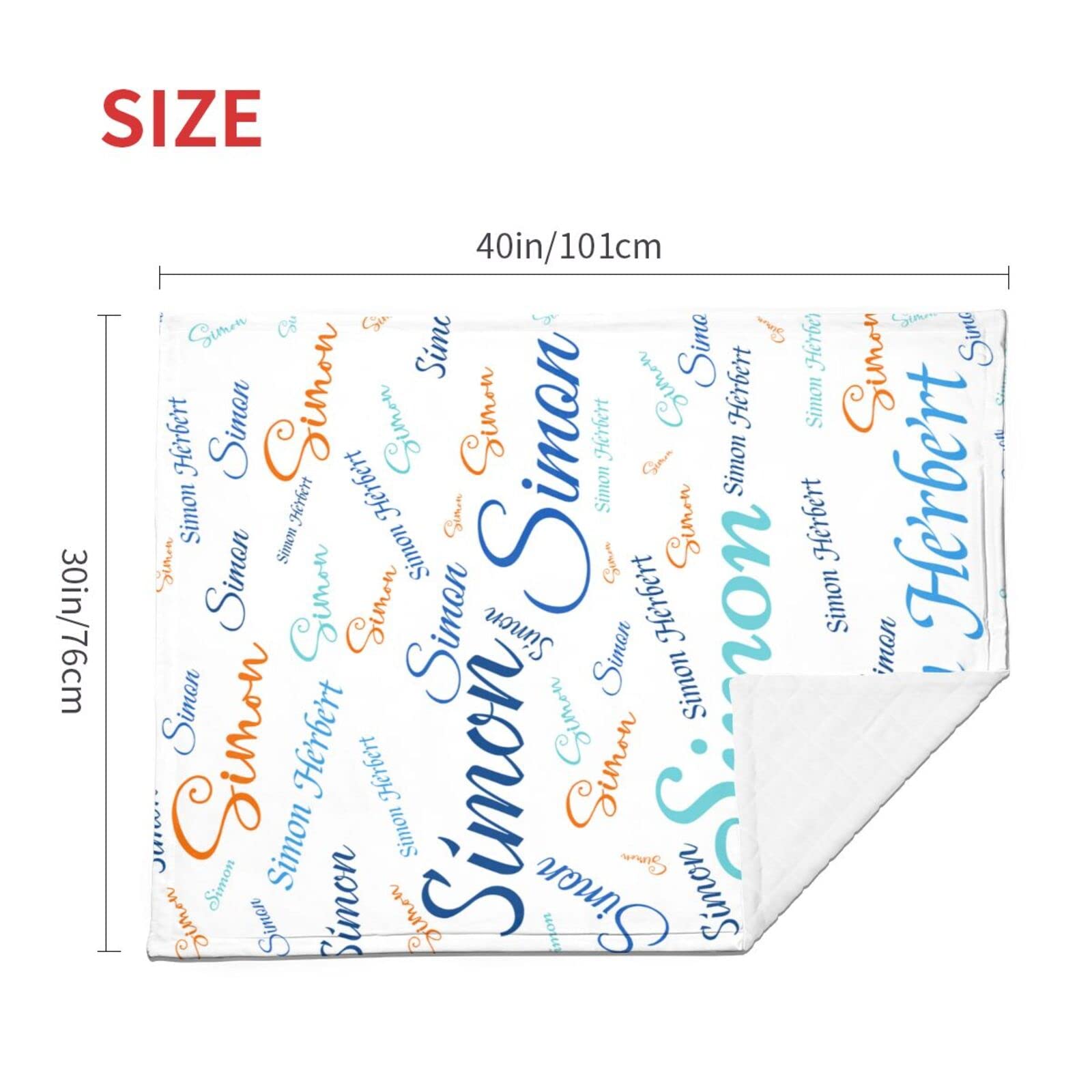 Personalized Baby Blankets with Name - Custom Embroidered Baby Blanket Gift for Boys & Girls - Perfect for Newborn Gifts, Christening, Nursery Decor & Baby Showers