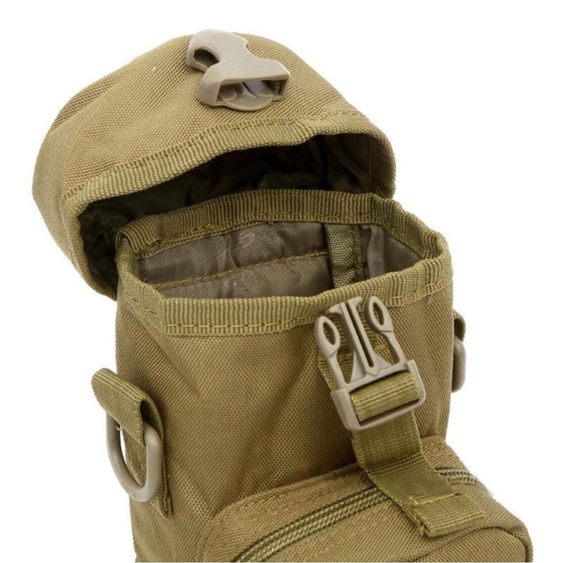 Military Tactical Water Bottle Pouch - Durable Waist Hanging Carrier for Outdoor Hiking, Camping & Survival Gear - Perfect for Hydration Pack Accessories on Adventures