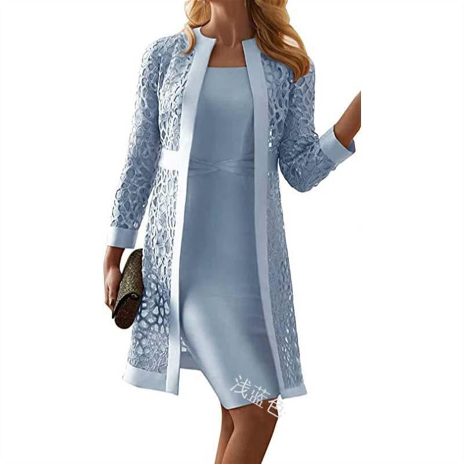 Plus Size Women's Lace Robe Set - Sexy Hollow Out Bridal Wedding Dressing Gown, Bathrobe & Nightgown (Large, Color C) - Perfect for Bridal Showers, Honeymoon Nights & Romantic Getaways