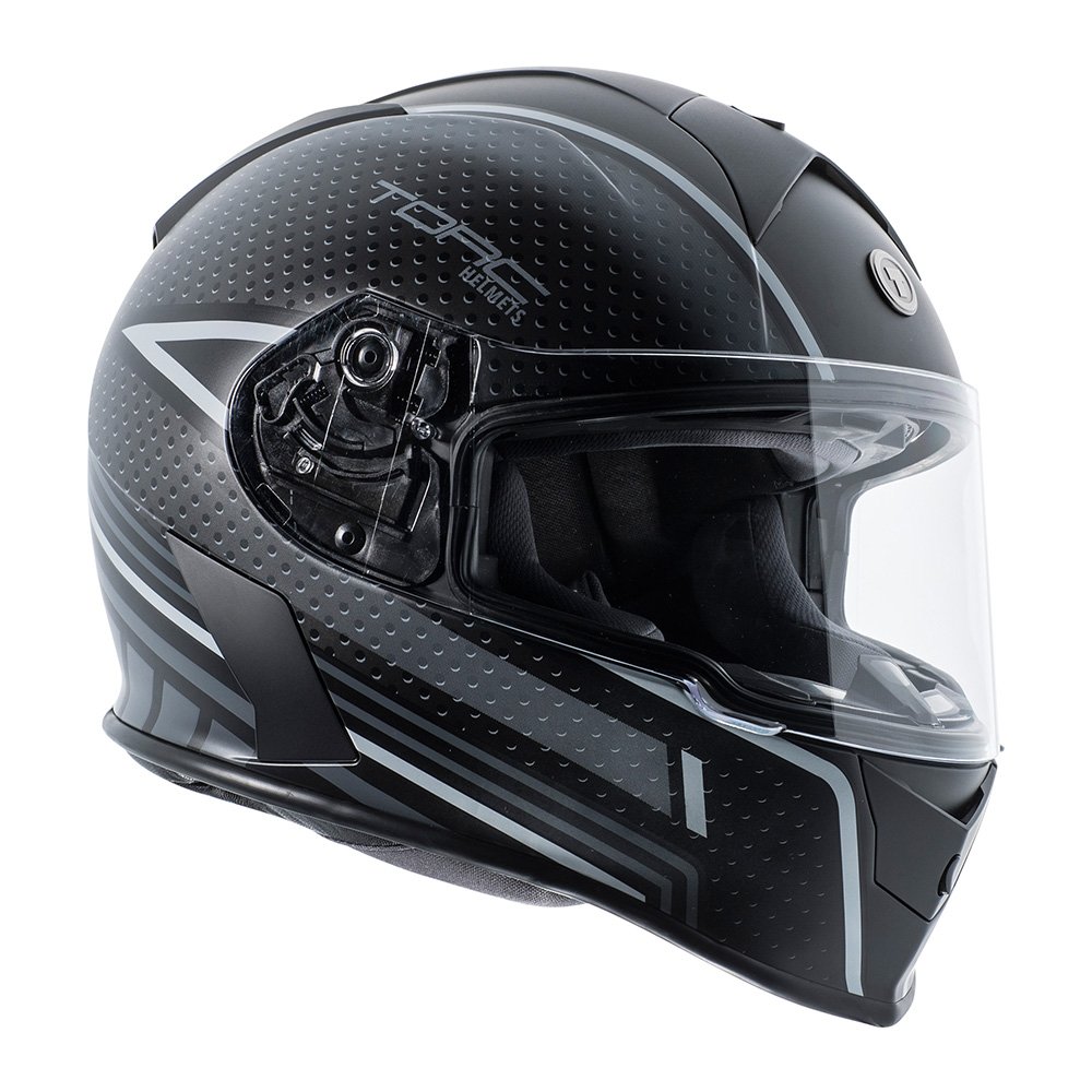 TORC Men's Full Face Motorcycle Helmet - DOT Certified, Lightweight & Ventilated for Safety & Comfort - Perfect for Street Bikes, Cruisers & Off-Road Riding
