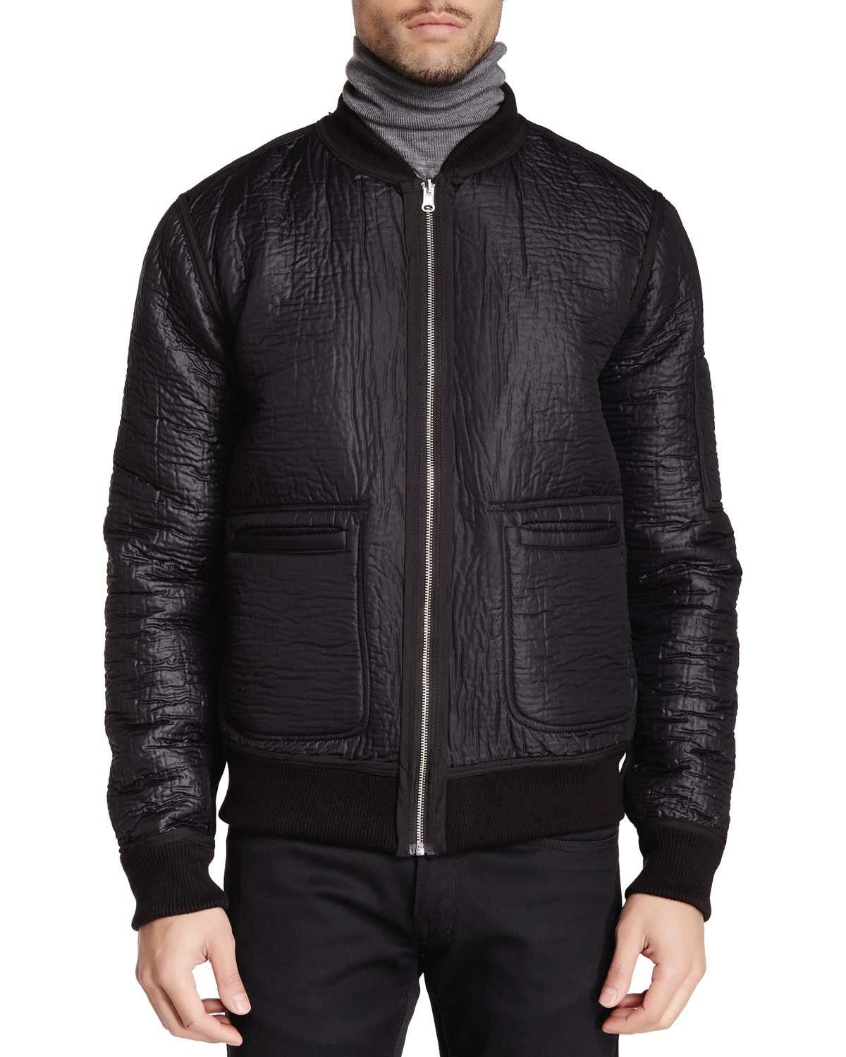 Men's Reversible Bomber Jacket - Plaid & Solid Black/White - Small Size | Stylish Outerwear for Casual Wear, Work & Travel