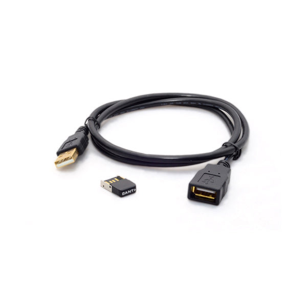 ANT+ USB Dongle with Extension Cord - Wireless Adapter for Fitness Trackers & Cycling Computers - Compatible with Garmin, Wahoo & More - Ideal for Home Gym & Outdoor Sports