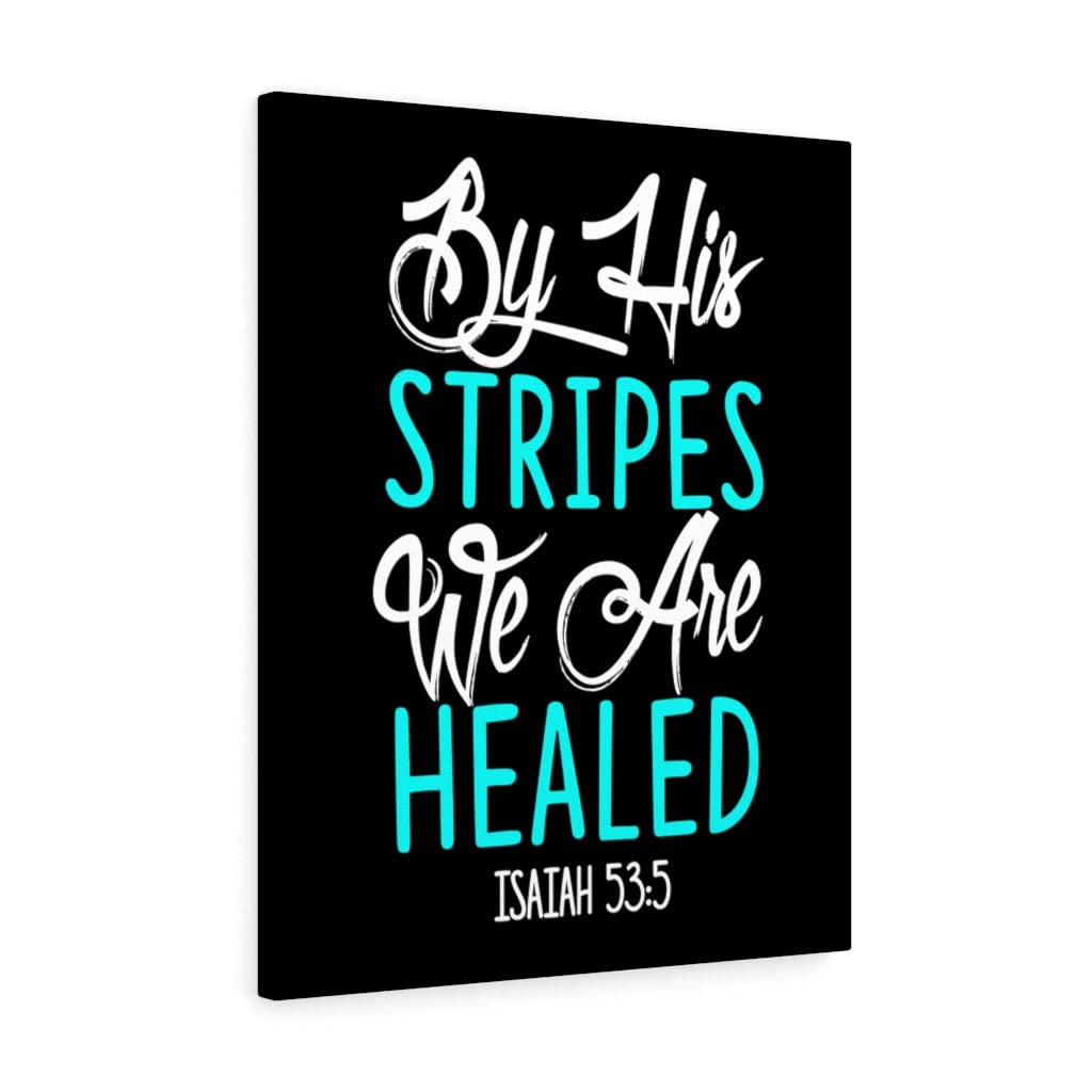 Healing Scripture Wall Art - Isaiah 53:5 Bible Verse Print - Christian Home Decor Gift - Ready to Hang Inspirational Wall Decor for Living Room, Bedroom & Church