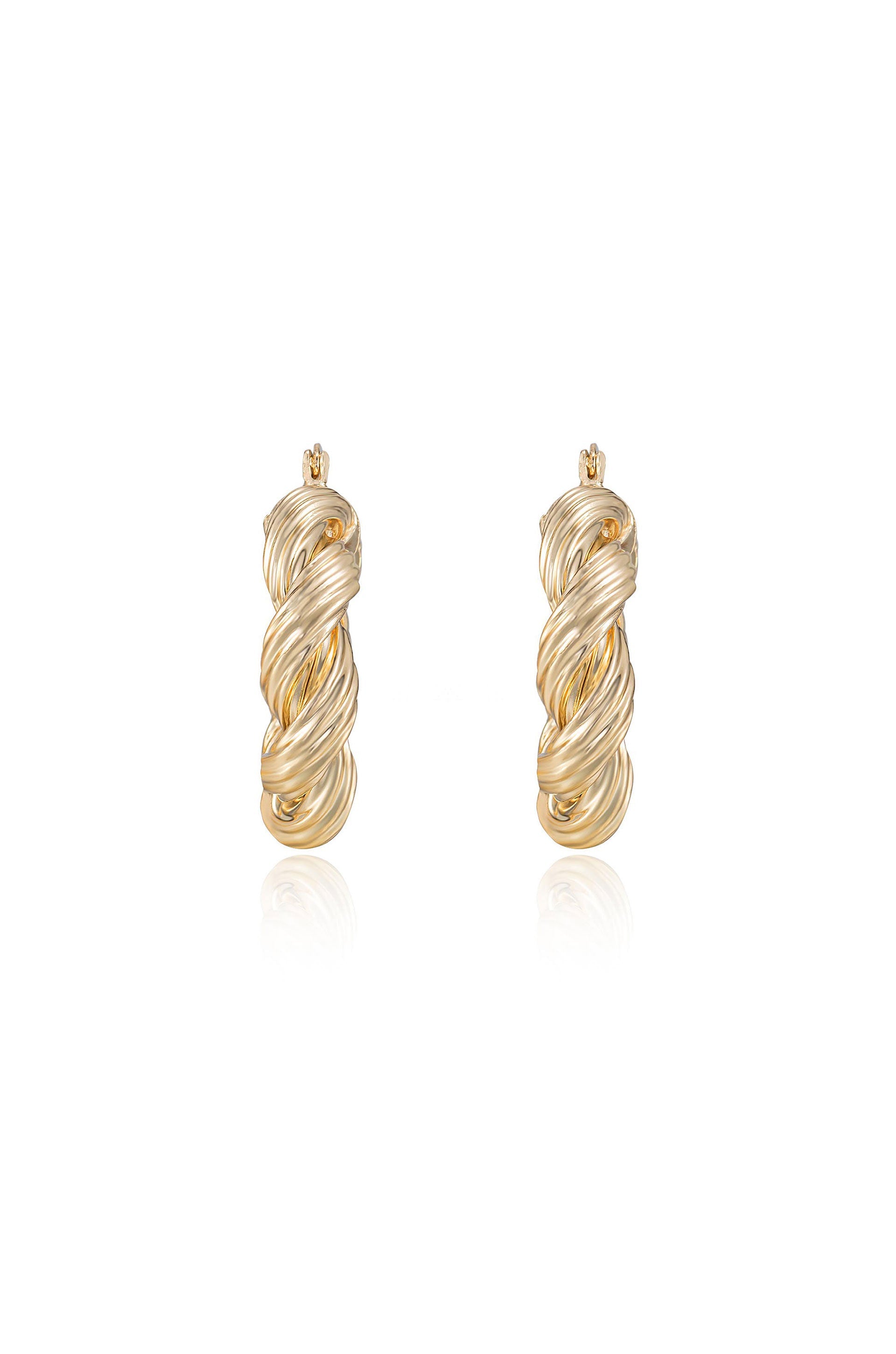 Modern Twist Hoop Earrings for Women - Trendy Gold & Silver Hoop Earrings for Everyday Wear, Parties & Gifts
