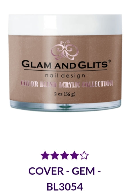GLAM AND GLITS COLOR BLEND COLLECTION VOL.2 BL3054 - 2 oz GEM Eyeshadow Palette | Vibrant Pigmented Makeup for Professional & Everyday Use