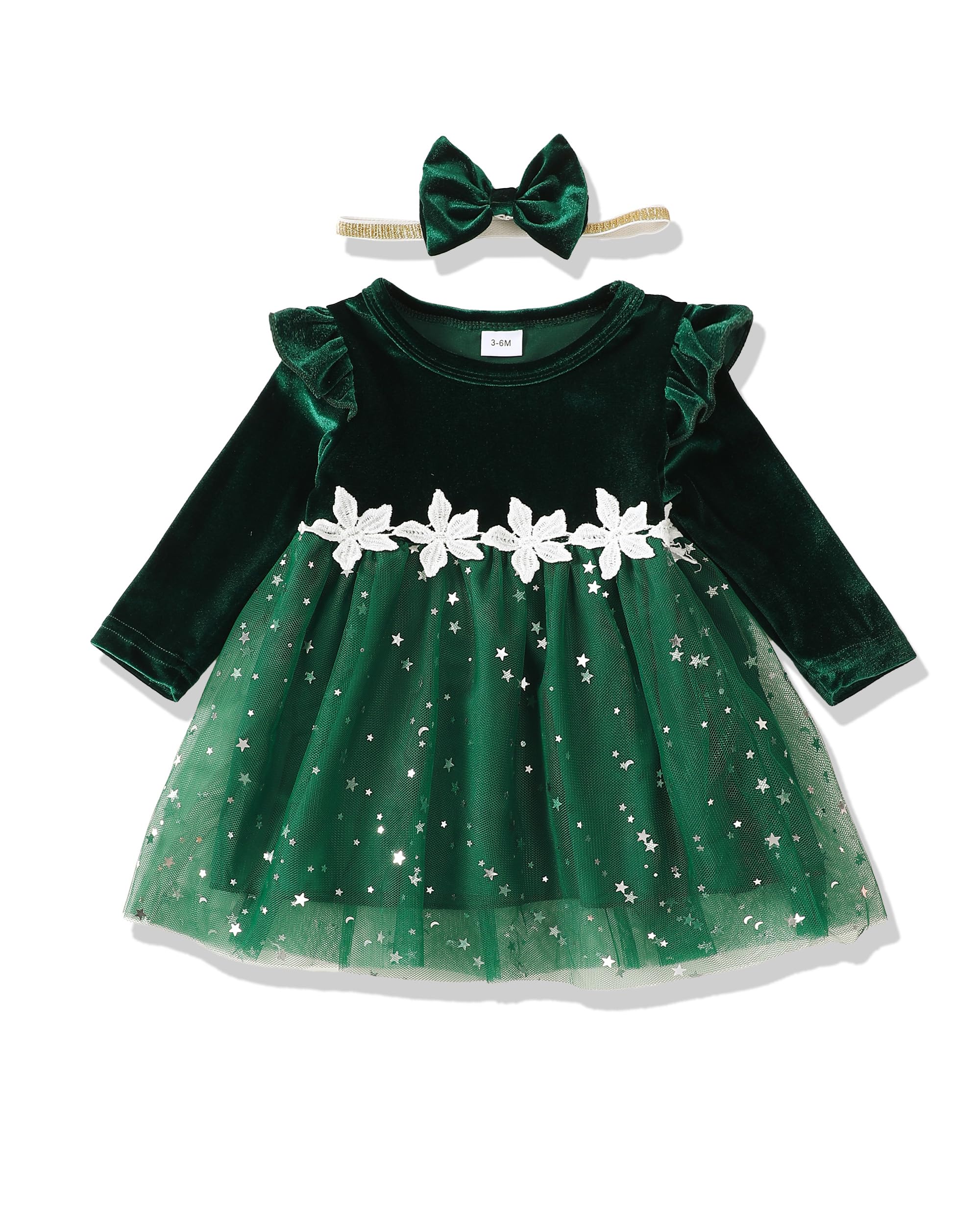 Baby Girl Dresses 3M-3 Years | Princess Tulle Wedding Dress Outfits for Toddler Girls | Perfect for Birthday, Photo Shoots & Special Occasions