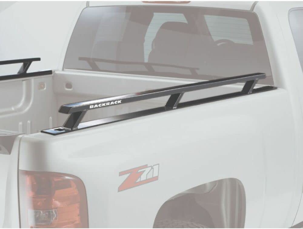 RealTruck Backrack Side Rails for 2019-2025 RAM 1500 with 6.5' Bed (No RAMbox) | Black No-Drill Installation | Compatible with 21