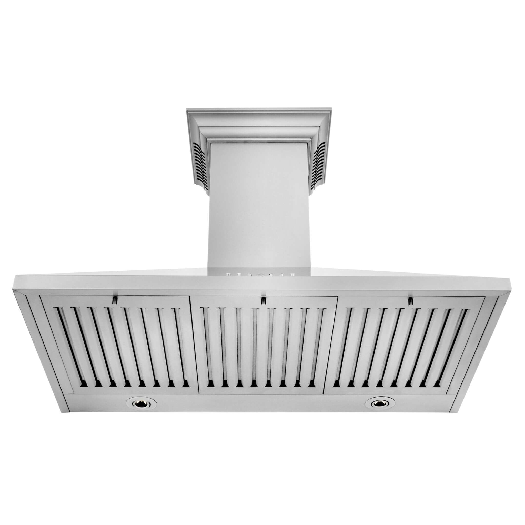 ZLINE KL2CRN BT Stainless Steel Wall Mount Range Hood with Ducted Ventilation & Built-in CrownSound Bluetooth Speakers - Perfect for Modern Kitchens & Home Entertainment
