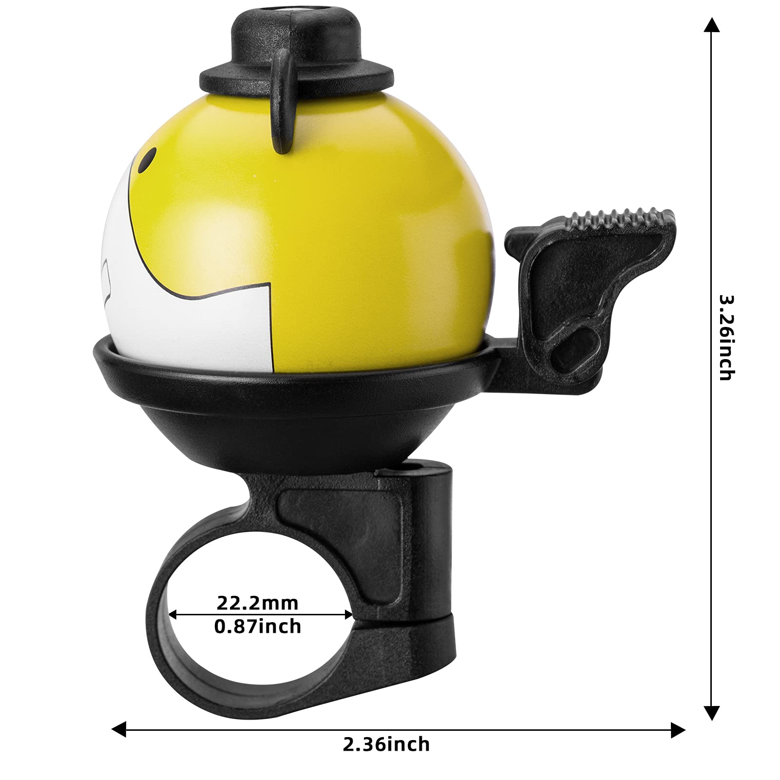 ROCKBROS Cute Ring Ball Bike Bell - Durable Bicycle Accessories for Kids, Girls & Boys - Perfect for Bikes, Scooters & Cycling Safety (Fun & Loud Alert)