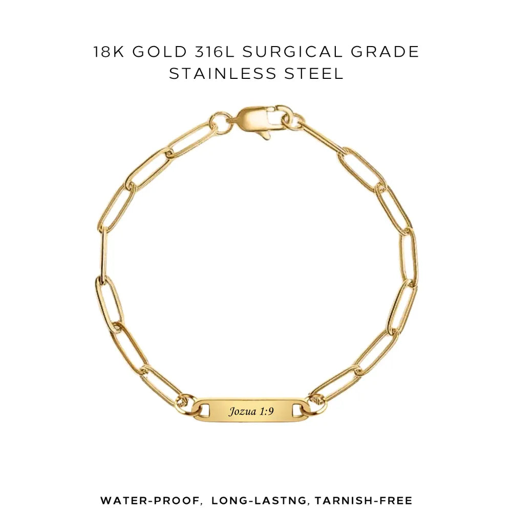Personalized Engraved Paperclip Bracelet - Custom Name Jewelry Gift for Women - Elegant & Minimalist Design - Perfect for Anniversaries, Birthdays & Special Occasions