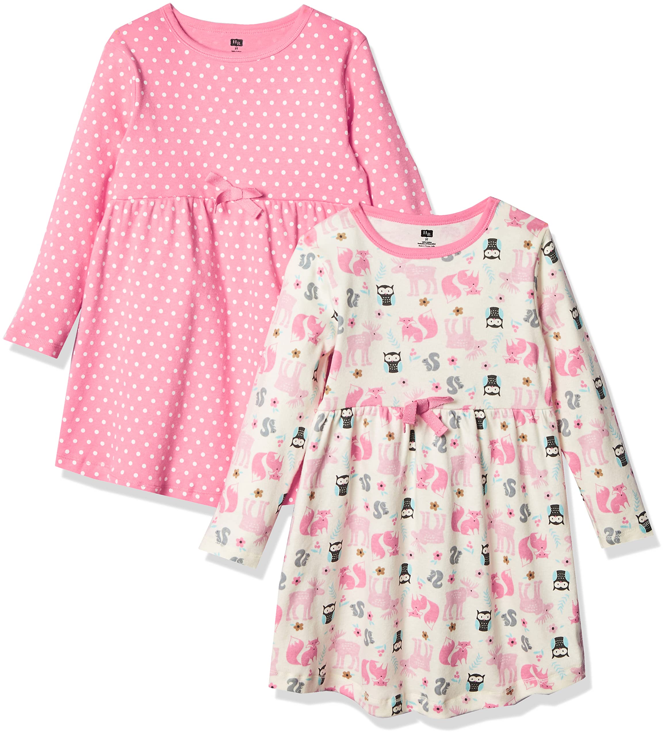 Hudson Baby Girls Cotton Dresses for Play & Party