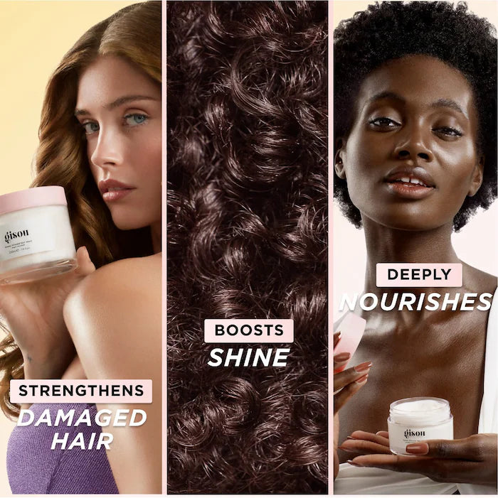 Gisou Honey Infused Hair Mask - Deep Conditioning Treatment for Dry & Damaged Hair - Perfect for Salon-Quality Hydration at Home