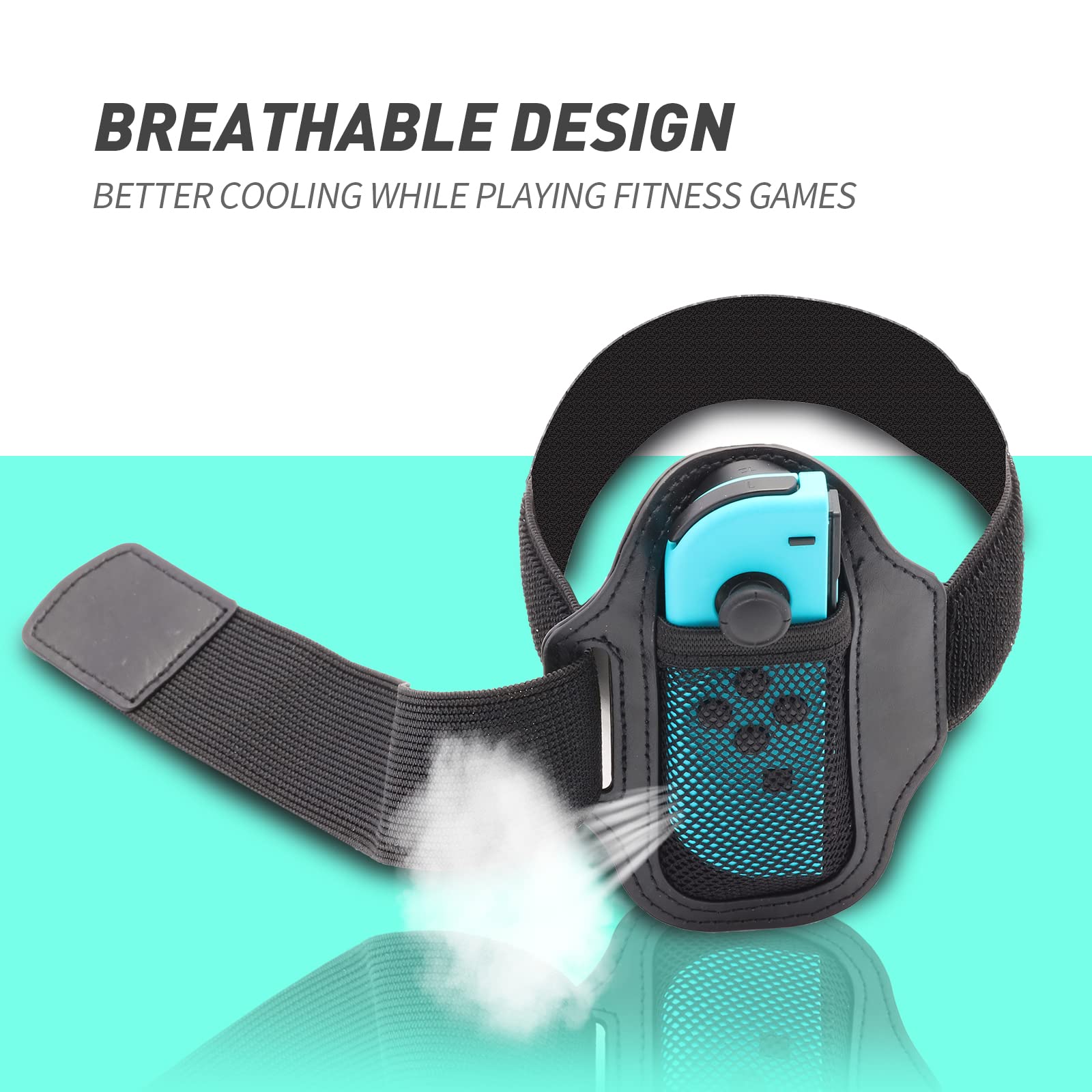 NANANINO Switch Leg Straps for Nintendo Switch & OLED - Adjustable Fitness Bands for Ring Fit Adventure & Switch Sports Games - Perfect for Home Workouts, Yoga & Interactive Gaming
