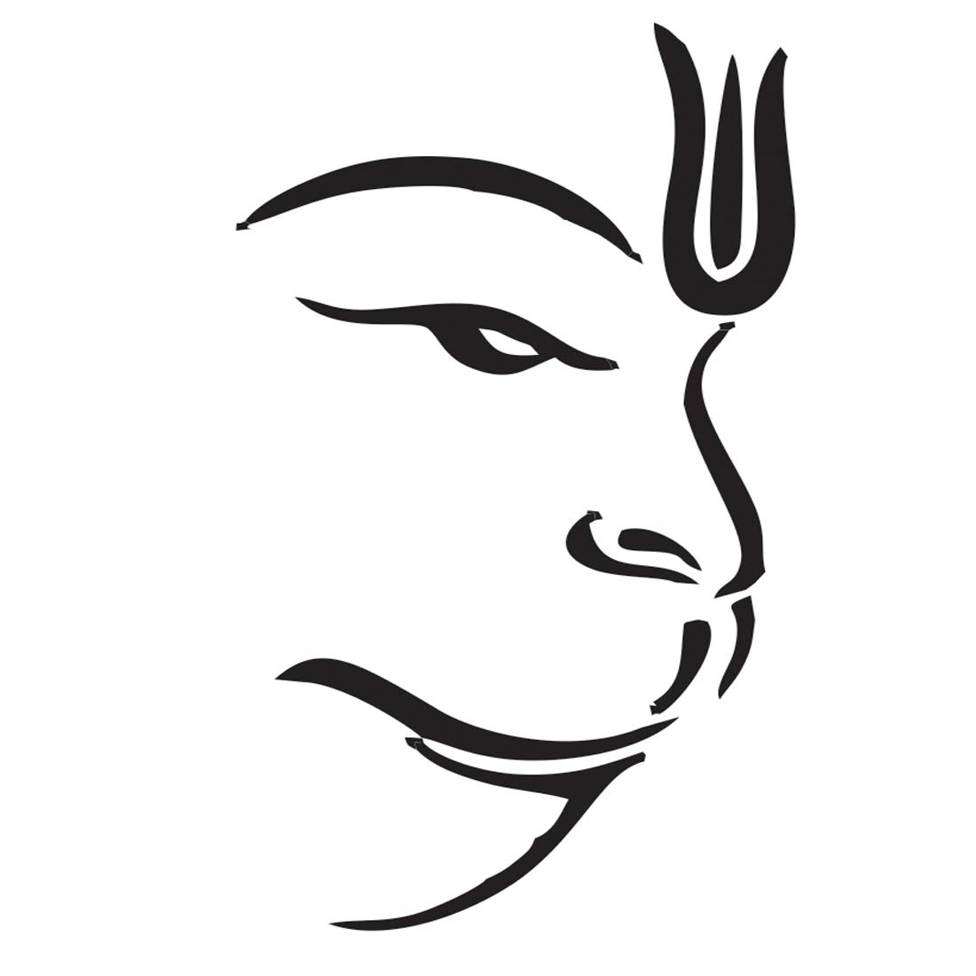 Waterproof Temporary Tattoo of Hanuman Ji Bajrangbali - 3D Hindu God Body Art for Men, Women & Teens (10.5cm x 6cm) - Perfect for Festivals, Cosplay & Spiritual Expression