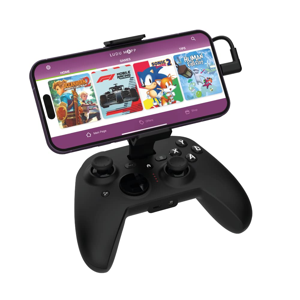 RiotPWR Cloud Gaming Controller for iPhone & iPad - Lightning & USB-C Cables Included | Perfect for Xbox Game Pass, Stadia & Mobile Gaming on iOS Devices