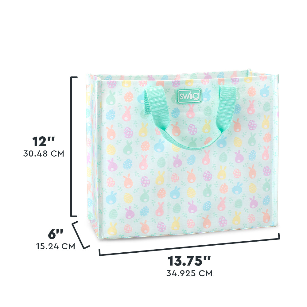 Reusable Easter Egg Hunt Bag - Medium Size for Kids & Adults - Perfect for Easter Party Favors, Egg Collecting & Spring Celebrations