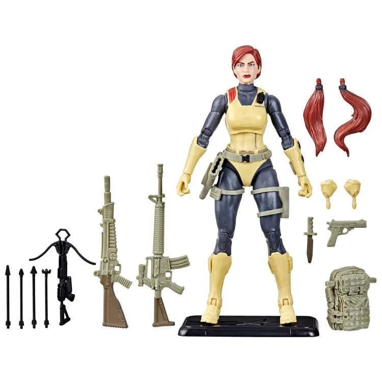 G.I. Joe Classified Series Retro Collection Scarlett Action Figure - 6-Inch Collectible Toy with Accessories for Display & Play | Perfect for Fans, Collectors & Nostalgic Gift Giving