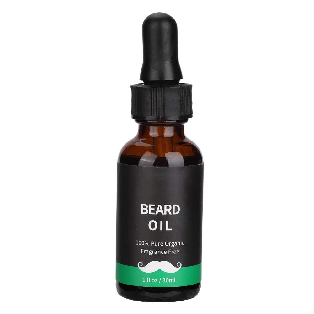 30ML Natural Beard Growth Oil for Men - Organic Mustache & Beard Care Balm with Argan & Jojoba Oils - Perfect for Daily Grooming & Styling