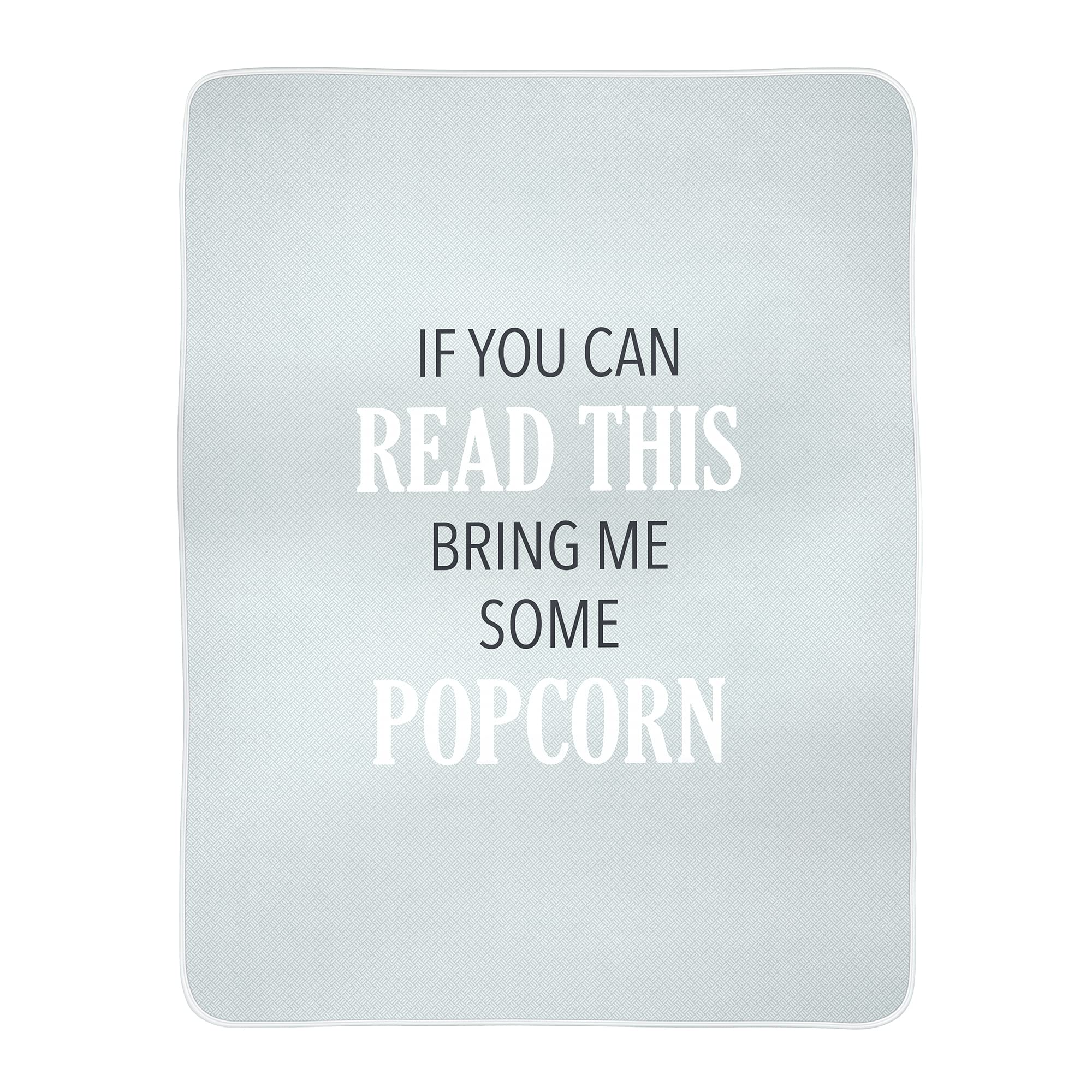 Lillian Rose Can Read This... Soft Fleece Blanket - One Size, Gray - Perfect for Cozy Nights, Gifts, and Home Decor