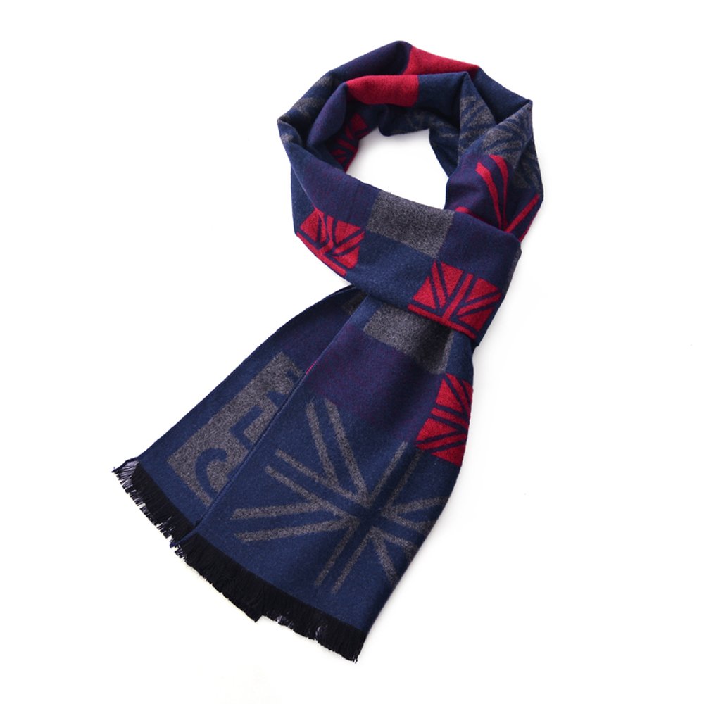 OHAYOMI Men's Winter Scarf - Soft Formal Cashmere Wool Scarves for Gentlemen | Perfect for Business, Office & Cold Weather Fashion