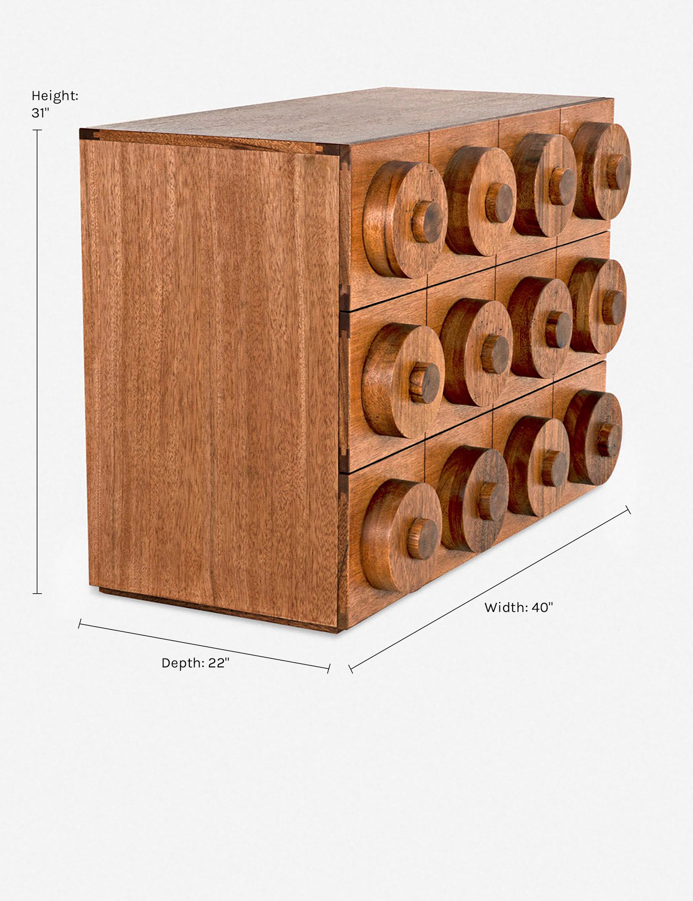 Modern 3-Drawer Dresser for Bedroom - Sturdy Wooden Chest of Drawers with Smooth Gliding Drawers - Perfect for Home, Office, or Dorm Room Storage