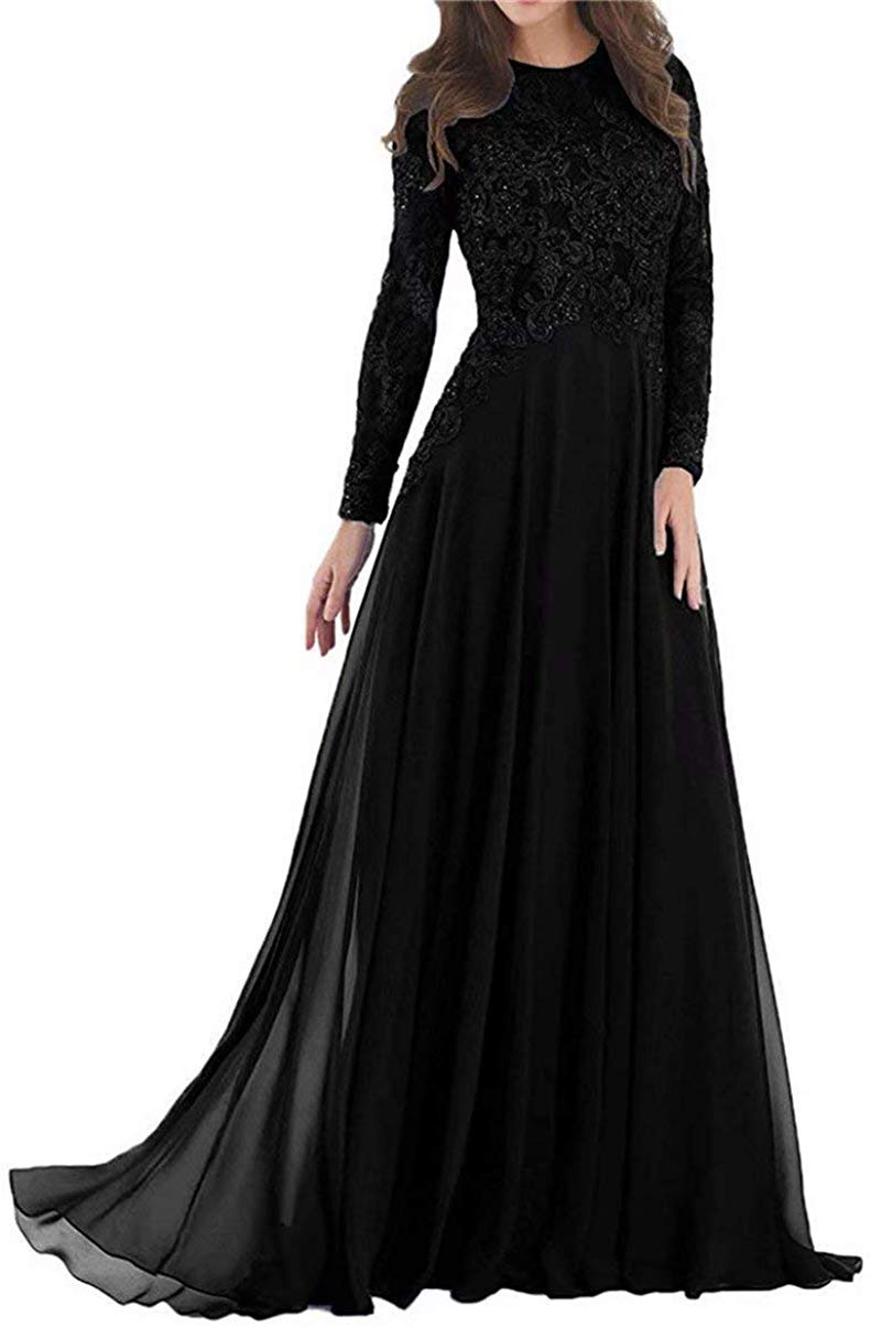 Elegant Lace Mother of The Bride Dresses - Long Formal Evening Gowns in Chiffon for Weddings, Parties & Special Occasions