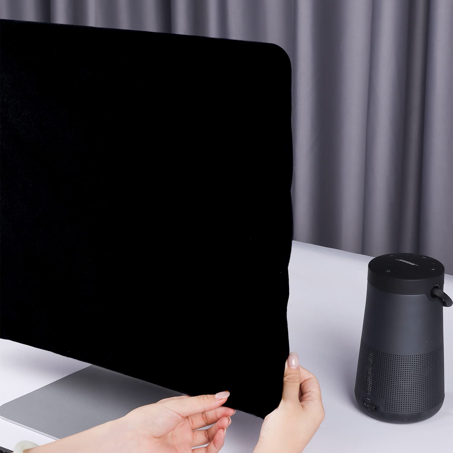 27 Inch Monitor Dust Cover - Anti-Static Dustproof LCD Screen Protector for iMac & All-in-One Computers, Desktop & TV (Perfect for Home Office, Studio & Entertainment Setup)
