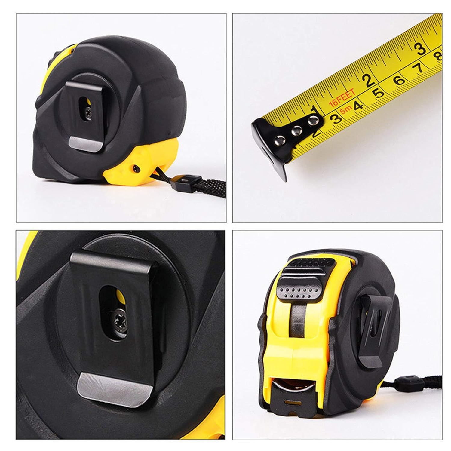 Professional Retractable Tape Measure 25FT/7.5M with Dual Inch & Metric Scale - Perfect for Construction, DIY Projects, Carpentry, and Home Improvement