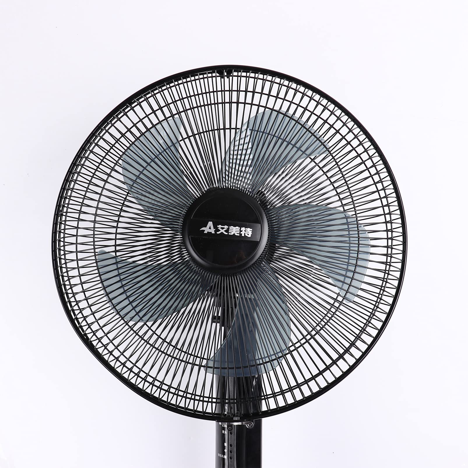 Aislor 12/14 Inch Universal Fan Blade Replacement with Nut Cover - Gray Household Standing Fan Parts for Home, Office, Bedroom & Living Room Cooling