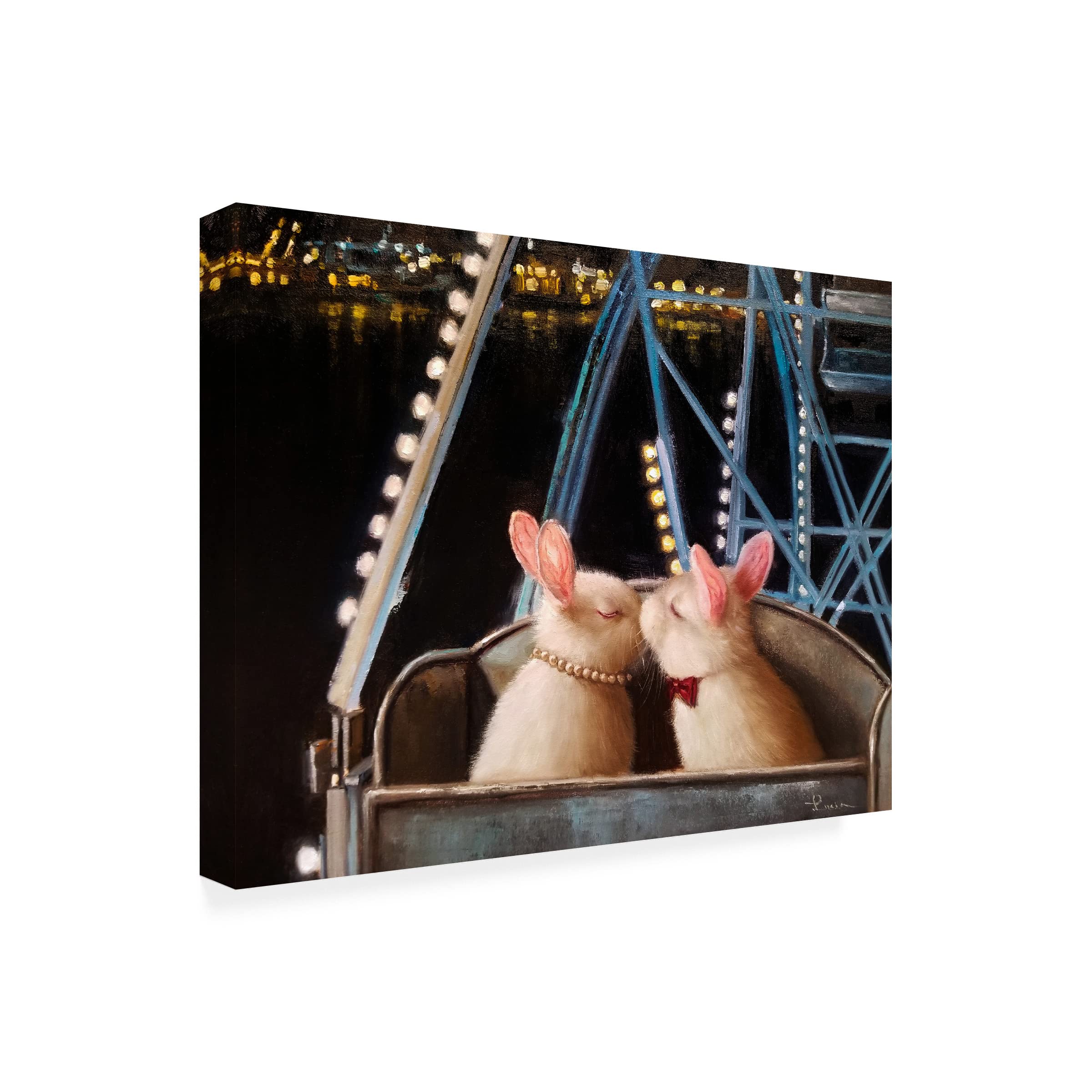 Lucia Heffernan 'First Kiss' Canvas Wall Art Print - Romantic Home Decor for Bedroom, Living Room & Office - Trademark Fine Art Collection