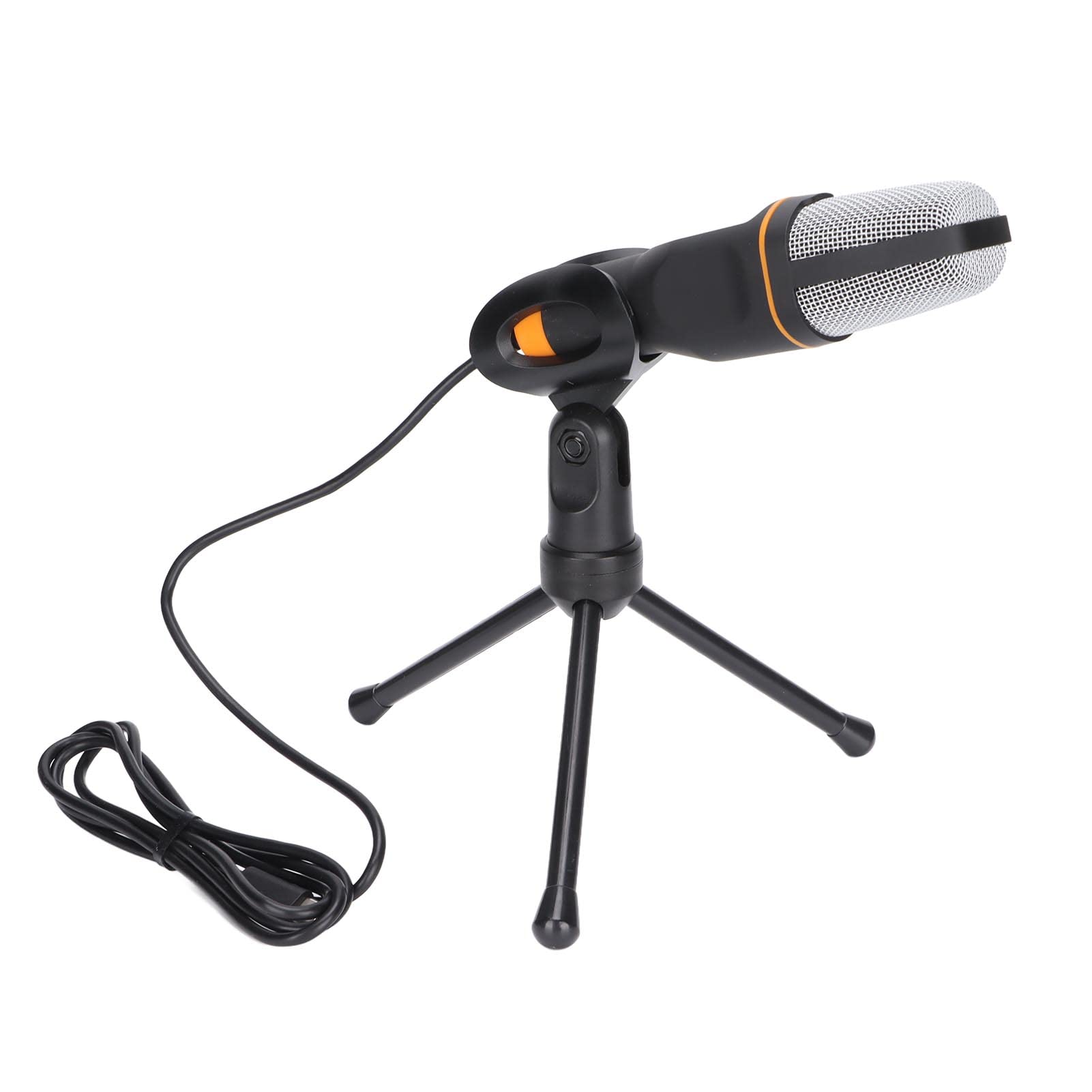 USB Condenser Microphone with Omnidirectional Sound - Foldable Tripod Stand for PC, Gaming, Singing, Recording, Online Teaching & Video Conferencing - Ideal for Podcasting, Streaming & Remote Work