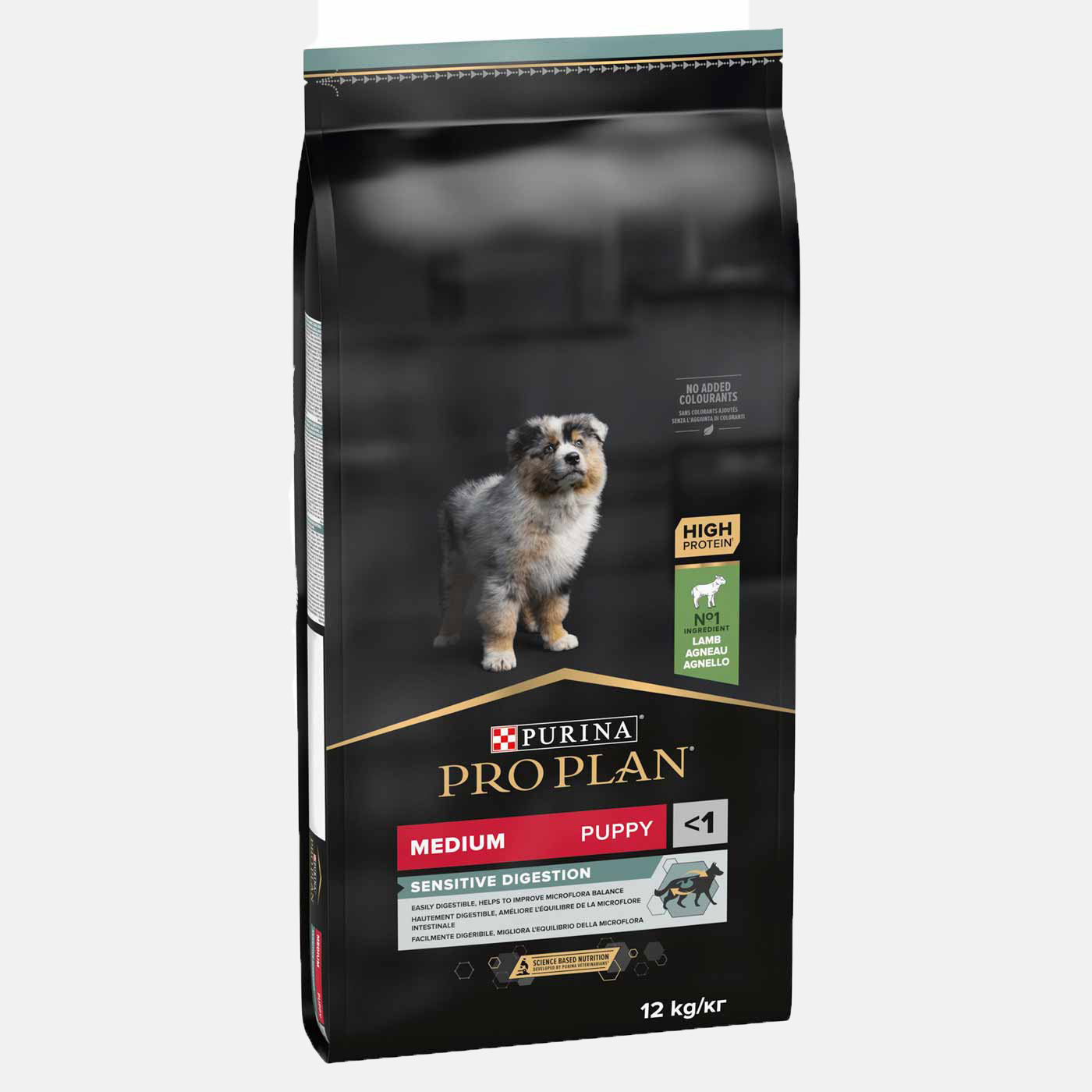 PRO PLAN Medium Puppy Sensitive Digestion Dry Dog Food with Lamb - Premium Digestive Support for Medium Breed Puppies | Ideal for Sensitive Stomachs & Healthy Growth