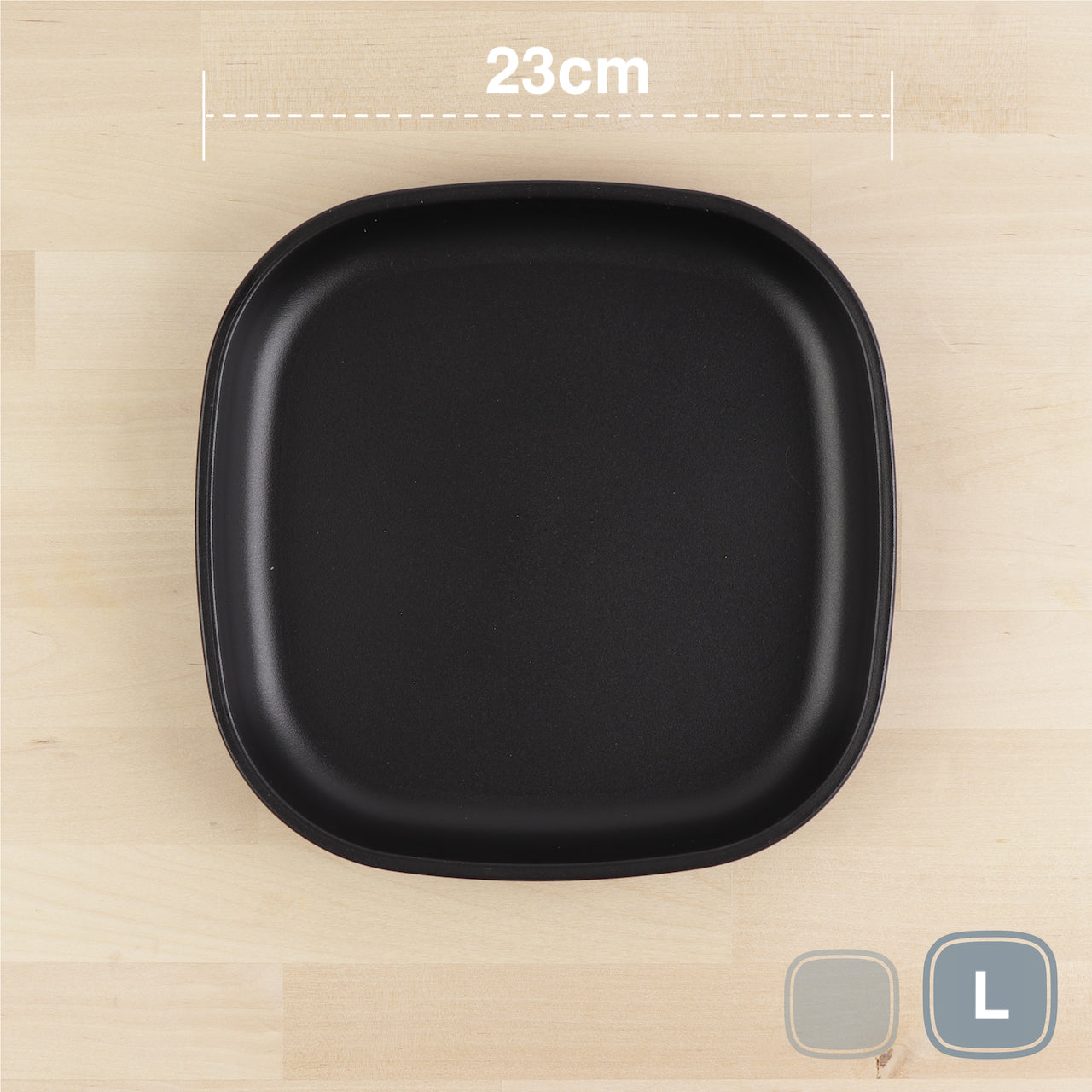 RePlay Recycled Plastic Flat Plate - Large, Durable & Eco-Friendly Dinnerware for Everyday Meals, Picnics, and Outdoor Dining