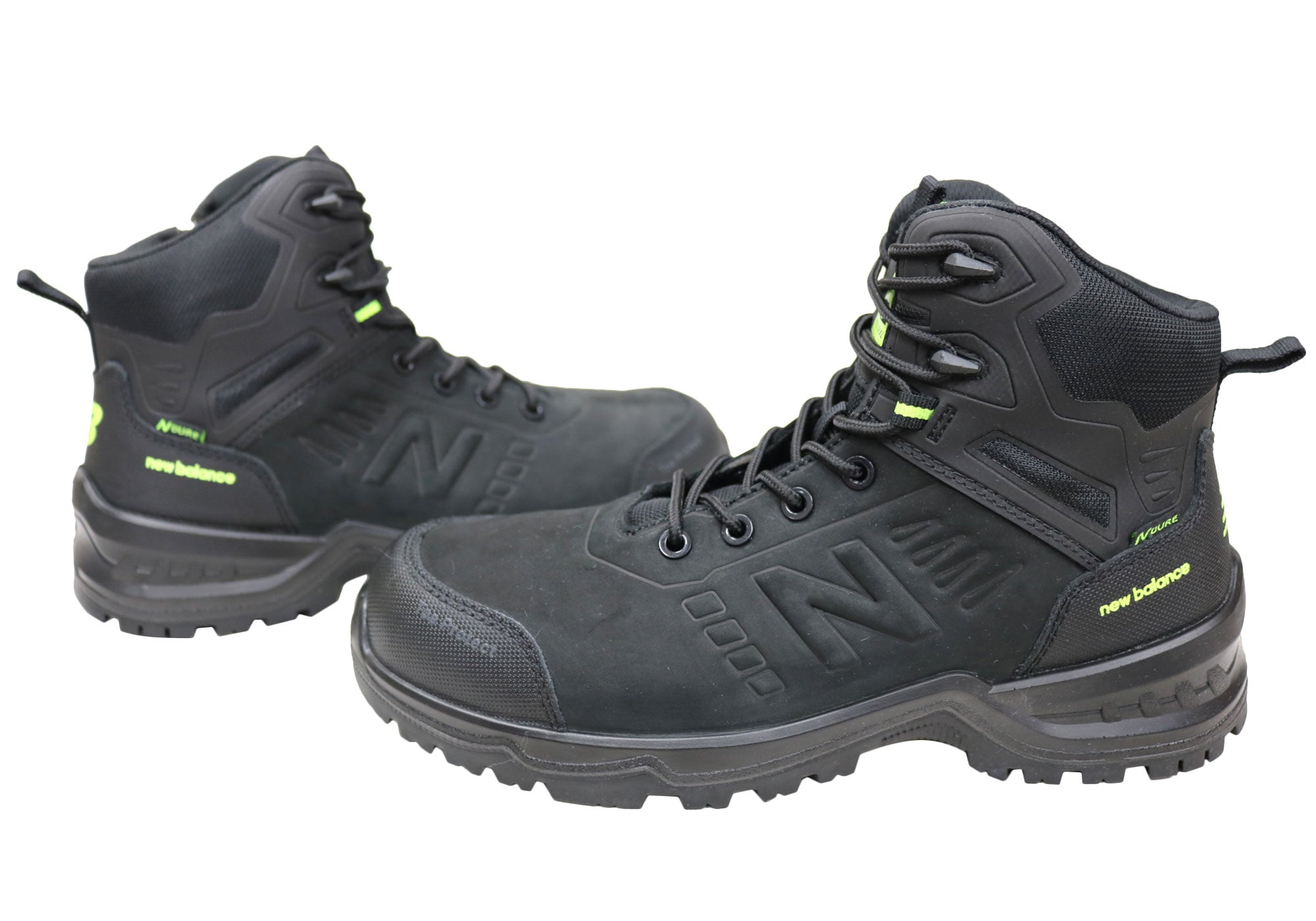 New Balance Contour Men's Leather Composite Toe 4E Extra Wide Work Boots - Steel Toe Safety Shoes for Construction, Warehouse & Industrial Work