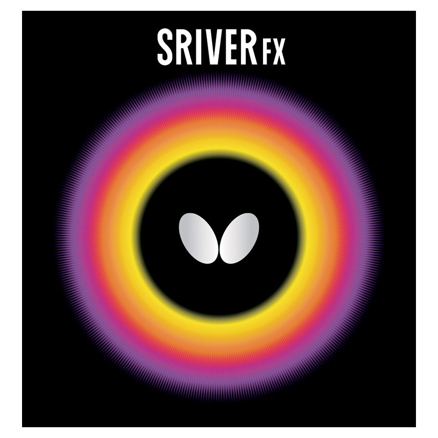 Butterfly Sriver FX Table Tennis Rubber - High Performance Ping Pong Paddle Rubber for Spin & Speed | Perfect for Tournament & Training Play